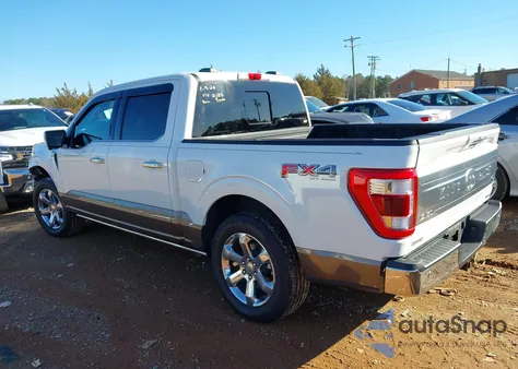 2022 Ford F-150 King Ranch z USA, uszkodzony, nr VIN 1FTFW1E8XNFB87393